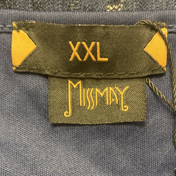 Navy Lace Gown - Picture 2 of 6